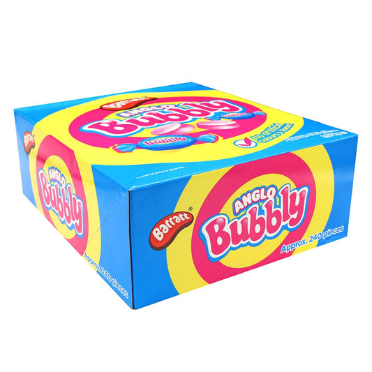 Barratt Anglo Bubbly Bubblegum 240pc Box 1.44kg